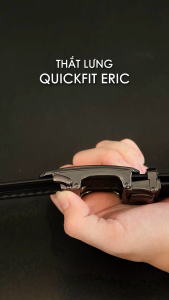 Leonardo Thắt Lưng Nam Quickfit Eric Khóa Tự Động Thông Minh Mặt Kính Bo Góc Tinh Tế Không Đục Lỗ