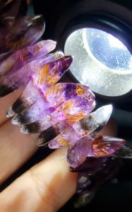 Auralite 23 Crystal with Golden Rutile Bracelet