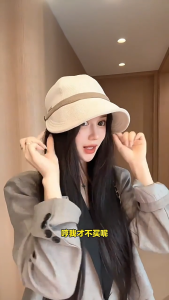 MATEYOYO Women Fisherman Hat Sun Cap Sun Hat Large Brim Corduroy Cap Women Ponytail Baseball Cap Sunscreen Cap Autumn Winter Outdoor Sports Sun Protection Hat Can Wear Mask for Outdoor Travel