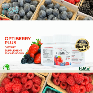 CLASSIQUE OPTIBERRY Plus Food Supplement with Anthocyanins and OPC 30 Capsules 400mg/capsule Healthy Blood Sugar Level