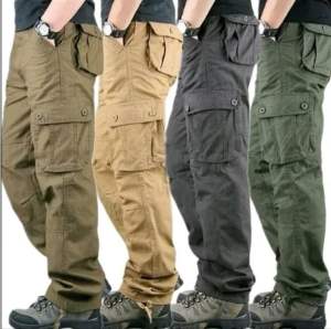 Cargo Pants Men Cutting Straight Cut Regular Fit[28-40]Seluar Kerja Lelaki Dan Perempuan Celena Panjang Kargo Six Pocket