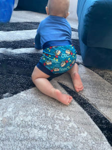 WizInfant Leakproof Swimming Diaper Newborn Baby High Waist Swimming Nappies Baby Swimwear Boys Girls Printed Cloth Diapers