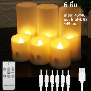 3/6/12Pcs Flameless เทียน LED ชา Creative โคมไฟแบตเตอรี่ขับเคลื่อนหน้าแรกงานแต่งงานวันเกิดตกแต่งแสง dropship