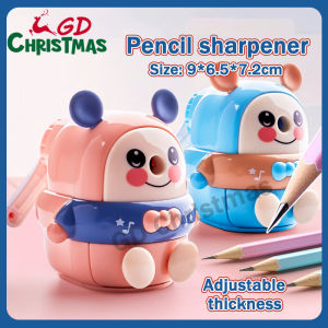 2025 Cartoon Pencil Sharpener Manual Mechanical Pencil Sharpener Hand Crank Stand Rolling School Supplies