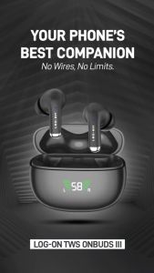Headset Bluetooth LOG ON Earbuds TWS Earphone True Wireless Handsfree