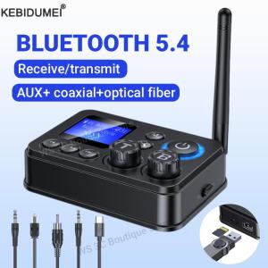 Bluetooth 5.4 Receiver Transmitter Support TF/U-Disk Play AUX 3.5mm Jack Optical/Coaxial Wireless Audio Adapter For TV Car Kit