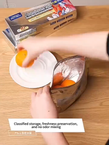 🔥Local Stock🔥30pcs Reusable Aluminum Foil Ziplock Fresh-keeping Bag Safe Sealable Large Capacity Freezer Bag with Write Labels Refrigerator Storage Bag for Veggies/Fruit/Meat铝箔保鲜袋