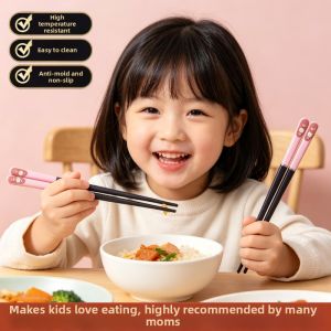 HONGLEJIA | Child Training Chopsticks Toddler Utensil Set 3-12 Year Old