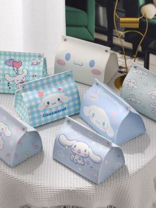 Hộp Đựng Khăn Giấy Hình Chú Chó Bông Tai Trắng Dễ Thương Sáng Tạo Dùng Trong Nhà Xe Hơi Phòng Ngủ Phòng Khách