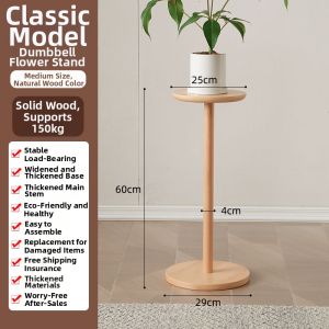 other | Scandinavian Simple Wooden Single Pot Plant Stand