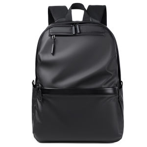 Fashionable Large Capacity Backpack Leather Notebook Computer Bag Simple Travel Backpack for College Students British Style