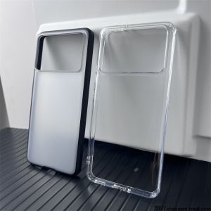 Applicable to Xiaomi Redmi K70 Phone Case Redmik70pro New Arrival Soft Edge K70por Transparent Frosted Hard Case Semi-Transparent All-Inclusive Border Drop Protective Case Minimalist Lightweight Fancy Men and Women