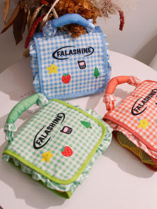 Fala Cosmetic Bag 2024: A Large Capacity, Foldable, & Plaid Travel Wash Bag