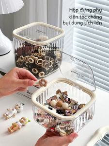 Bounce Cover Kids Hair Accessory Organizer: A Large Capacity Rubber Headband & Hair Clip Jewelry Box