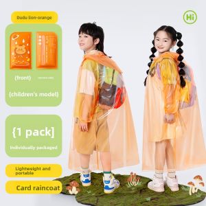 MONLEYTA | 2025 New Thickened Disposable Card Raincoat For Adults And Children Full Body Outdoor Travel Portable Waterproof Raincoat
