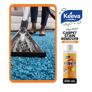 Keeva Organic Carpet Shampoo Stain-Removing Safe for Kids Long-Lasting Cleanliness