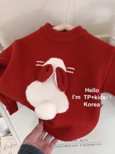 Fluffy Cute Rabbit 3D Knitted Warm Girls Sweater
