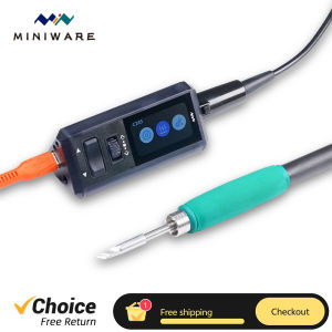 MINIWARE TS1M MINI Soldering Station PD 3.1 28V 140W Compatible with T245 Handle C210 Portable Digital Solder Iron Repair Tool