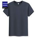 Lormen Men's Fashion round Neck Short Sleeve T-Shirt Pure Cotton Lightweight Loose Summer Top Antibacterial 7A Youth Casual. 