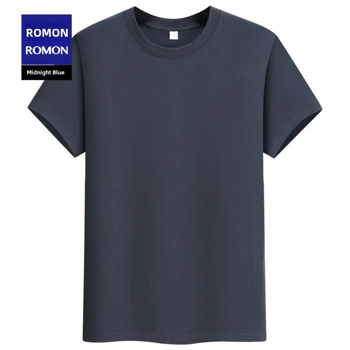 Lormen%20Men's%20Fashion%20round%20Neck%20Short%20Sleeve%20T-Shirt%20Pure%20Cotton%20Lightweight%20Loose%20Summer%20Top%20Antibacterial%207A%20Youth%20Casual%20-%20Image%207