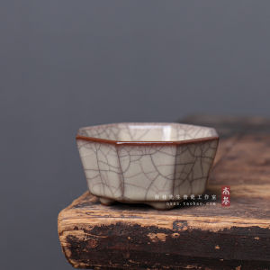 ถ้วยชงชาดินสีเขียวระดับไฮเอนด์สำหรับผู้ชาย ถ้วยชงชาดินสีเขียวแบบเล็กสำหรับผู้ชาย สไตล์จีน ถ้วยชงชาแบบมีสายทองและเหล็ก