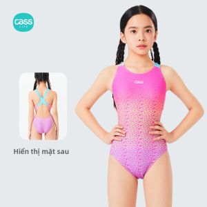 Đồ Bơi Cho Bé Gái Đào Tạo Thi Đua Chống Clo Cao Độ Co Dãn