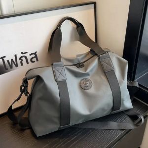 กระเป๋าเดินทาง กระเป๋าโท้ทสําหรับผู้ชายและผู้หญิง กระเป๋าเดินทางความจุขนาดใหญ่ กระเป๋าออกกําลังกายแบบโยคะ ผ้าอ๊อกซ์ฟอร์ด กระเป๋าออกกําลังกายกันน้ํา