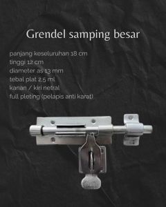 grendel slot samping besar kokoh