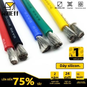 Nhiều Màu Dây Silicon 11 Màu Siêu Mềm Chịu Nhiệt Cáp Điện 26-18 AWG Cho Ô Tô Xe Máy LED Sử Dụng Điện Tử