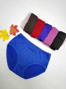 SELUAR DALAM WANITA 1 SET 3 HELAI BERSAIZ BESAR DAN WARNA CAMPUR {100}