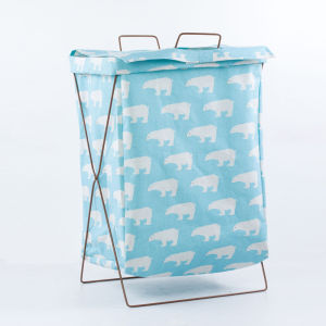 ถังผ้ามัดย้อมกันน้ำขนาดใหญ่สำหรับใส่เสื้อผ้าสกปรก ถังใส่ของสำหรับใช้ในบ้านสไตล์ยุโรป ผลิตจากผ้าฝ้ายลินิน