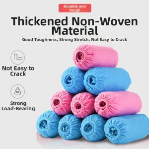 Durable Breathable Dust-proof Anti-slip Thick Disposable Shoe Covers 400g Non-woven Fabric