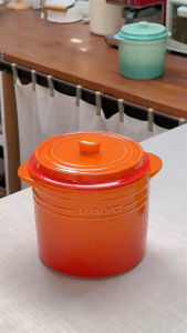 Hũ Gốm Sứ Muối Dưa Cà Đựng Mỡ Rainbow Kaiyo Dung Tích 1.5L -2L