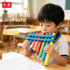 MINGZHUO | Colorful Children Musical Instrument Xiao Pan Flute Music Education Teaching Tool