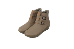 [BONUS MASKER] Sepatu Boot Wanita Terbaru BP 0443 Cream Sentra Grosir Bandung