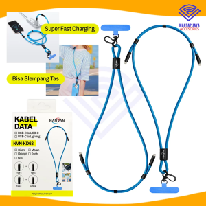 [COD] NANVAN NVN-KD68 KABEL CHARGER SUPER FAST CHARGING FOR TYPE C / IPHONE BISA JADI TALI GANTUNGAN HP PREMIUM
