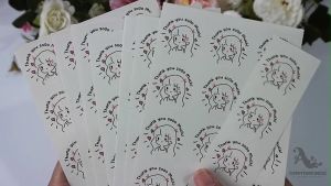 100 Pcs Thank You Sticker Cute Girl TY050
