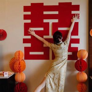 Wedding Background Wall Decoration Xǐ Characters Large Size