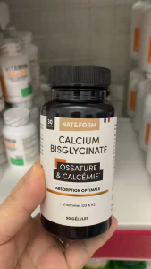 Nat&Form Calcium Bisglycinate – Canxi Hữu Cơ + Vitamin D3 & K2 MK-7 Chắc Khỏe Xương