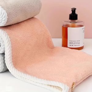 Ultra-Absorbent Microfiber Hair Towel Safe for Curly Spiral & Wavy Hair Textures Soft Non-Frizzy Quick-Drying Portable