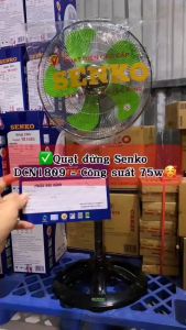 Quạt Đứng Công Nghiệp Senko DCN1809 (Lồng Quạt Mạ Crom) - Quạt Đứng DCN1807 (Lồng Sắt) - 75W - Hàng Chính Hãng - Bảo Hành 24 Tháng