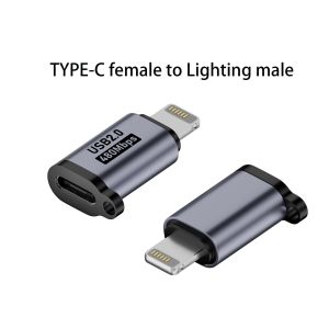 Aluminum Alloy Type C Adapter USB C To Micro To Mini USB Female Converters For Xiaomi Samsung For Lightning Male Charger Adapter