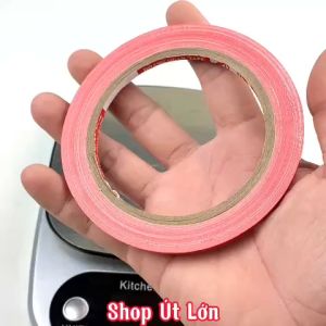 1 Cuộn băng keo vải màu đỏ rộng 4mm dài 13 mét lõi giấy 3mm