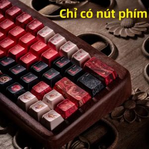 Bộ Keycap Chủ Đề Thần Thoại Nezha 130 Phím Sản Xuất Tại Nhà Máy Khắc Cạnh Phối Màu Thời Thượng Dành Cho Chuột & Phụ Kiện Bàn Phím