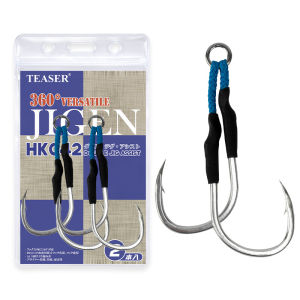 TEASER 2 Móc Câu Jigging Hạng Nặng Dành Cho Câu Cá Nước Mặn Thép Carbon Cao Cấp Chống Ăn Mòn Móc Câu Có Gai Lớn Chống Ăn Mòn