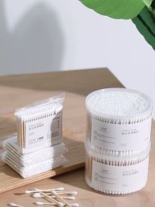 500pcs/Box Disposable Double-Ended Cotton Swabs Makeup Remover Baby Ear Ear Cotton Buds