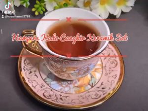 Hampers Gifft Kado Pernikahan Set Cangkir Keramik Set 6in1 European Style