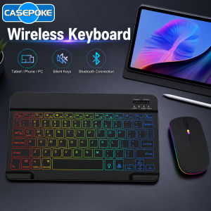 Spanish French Backlit Bluetooth Wireless Keyboard Russian For iPad Mac PC Tablet Cell Phone Laptop And Mouse Mini With N Gamer