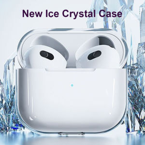 Ice Crystal Case For AirPods Pro 2nd Generation Soft TPU Protective Cover with Lanyard For AirPods Pro 2 For AirPods 3 2 1 Casing