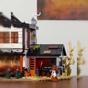 Lumibricks | Bộ Gạch Trang Trí Cảnh Đường Phố Nhà Thợ Sắt Tây Phương và Ngựa Hoang